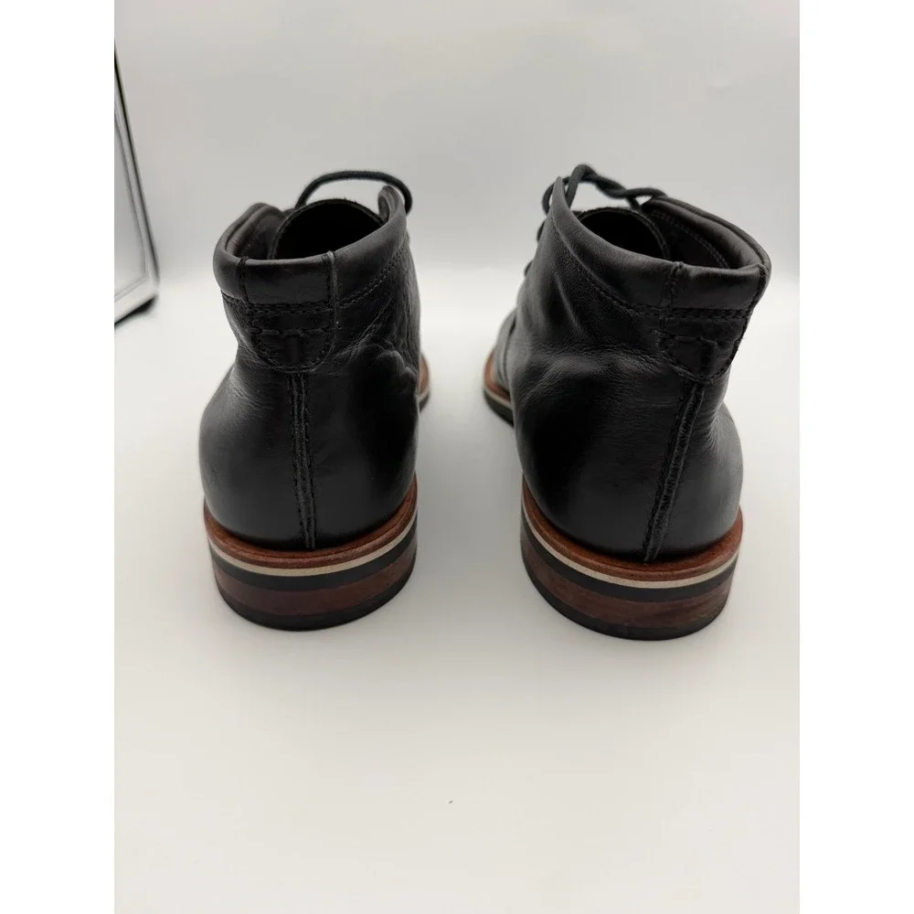 The Hynes Mens Black Leather Chukka Boots M60522 Ankle Booties Size 11M